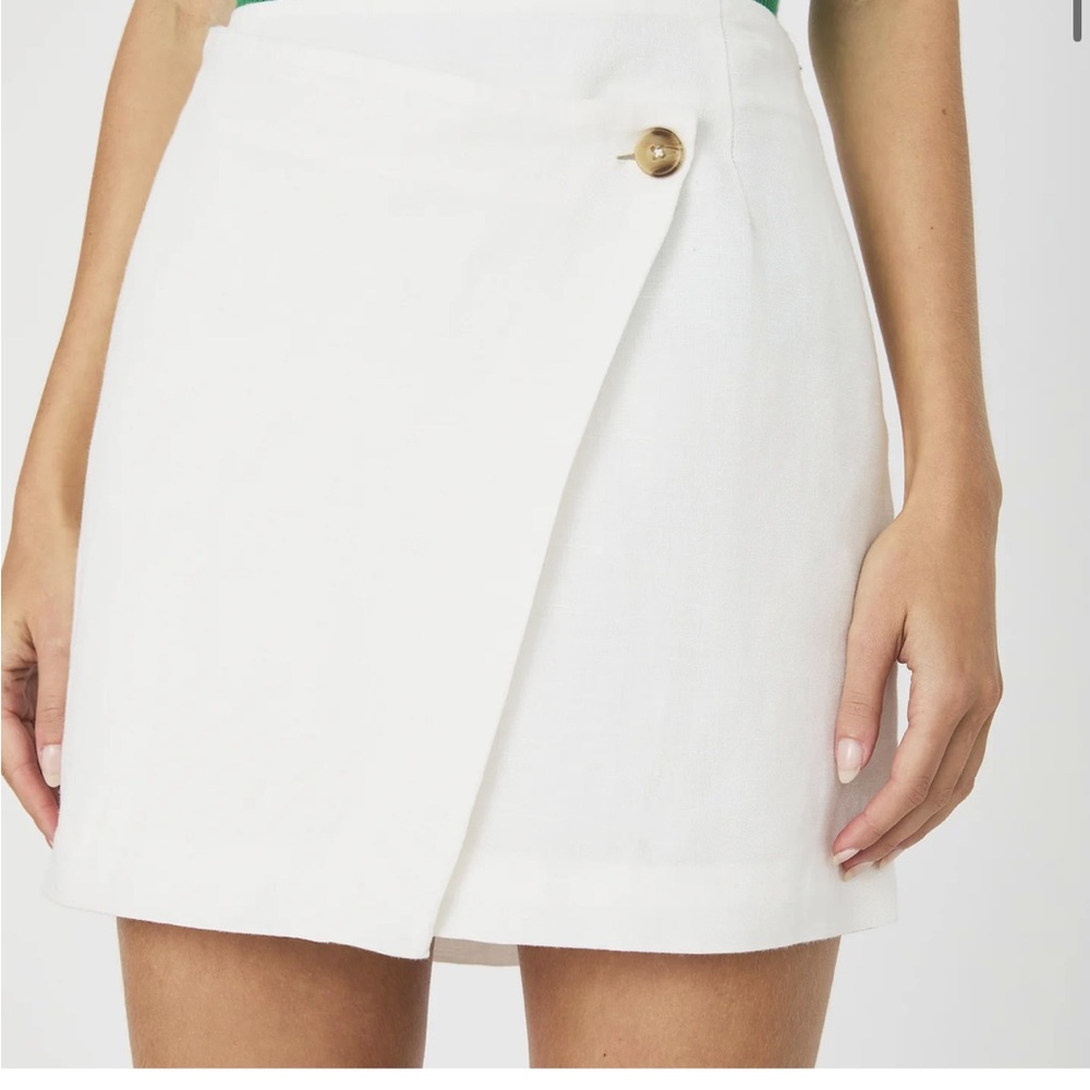 French Connection White Mini Skirt